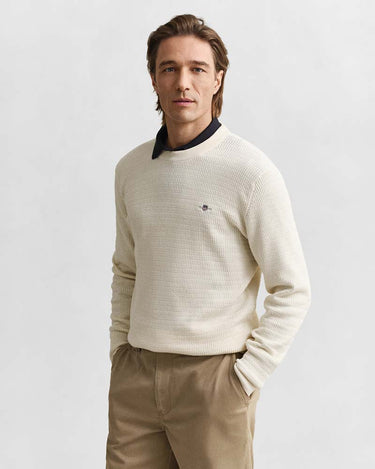 Gant Clothing Mini Cable Knit Crew Neck Sweater