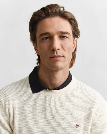 Gant Clothing Mini Cable Knit Crew Neck Sweater