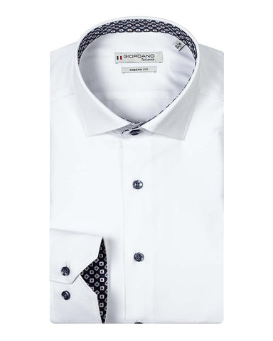 Giordano Maggiore LS Semi Cutaway Bold Twill With Contrast