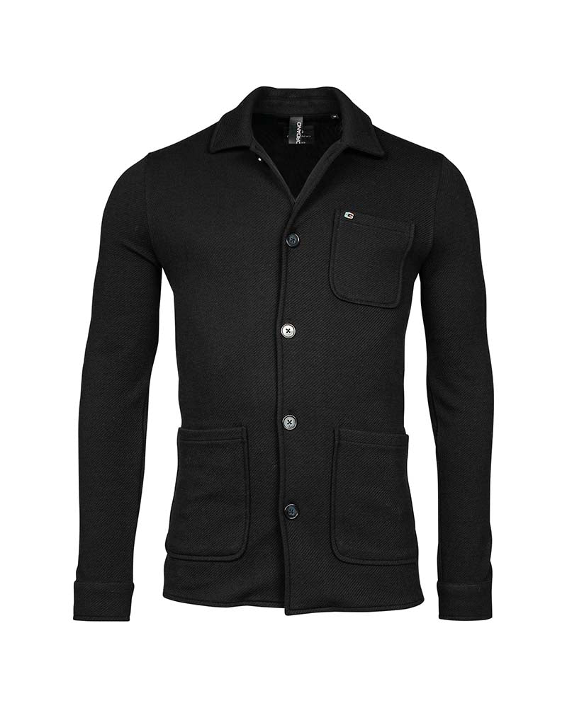 Giordano Sergio Plain Knitted Twill Technical Shirt Jacket