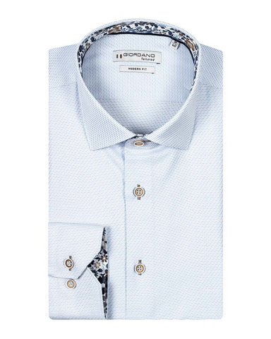 Giordano Maggiore LS Contrasr Collar And Cuffs Shirt