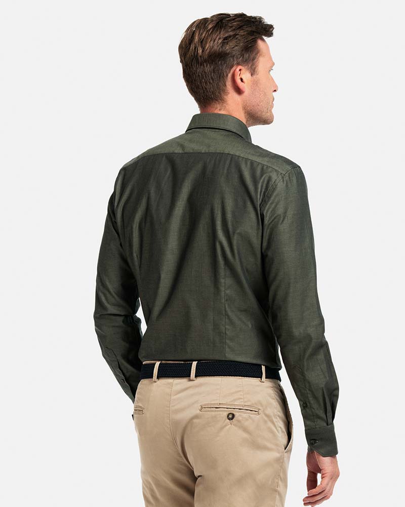 Giordano Maggiore LS Plain Twill With Contrast