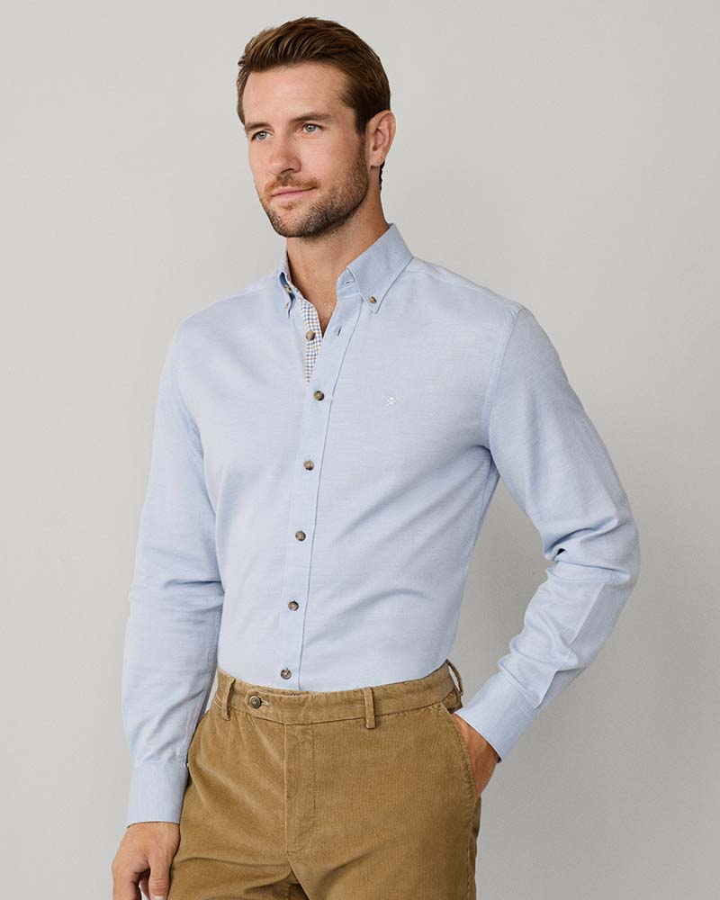 Hackett Tailored Fit Flannel Multi Trim