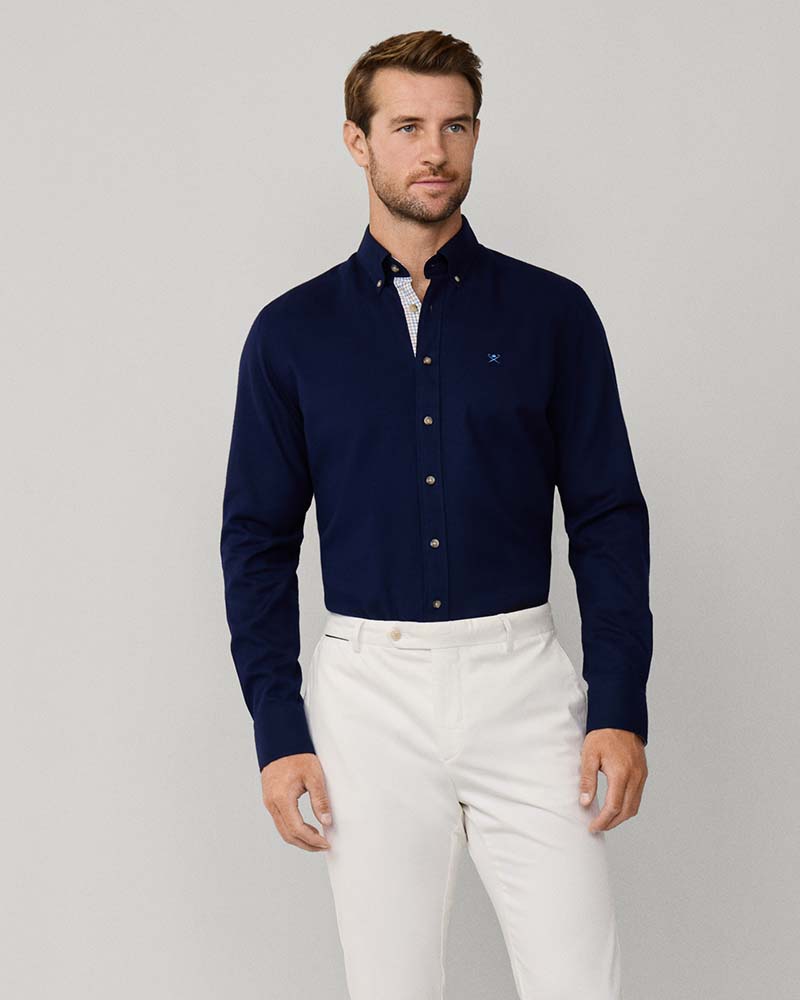 Hackett Tailored Fit Flannel Multi Trim