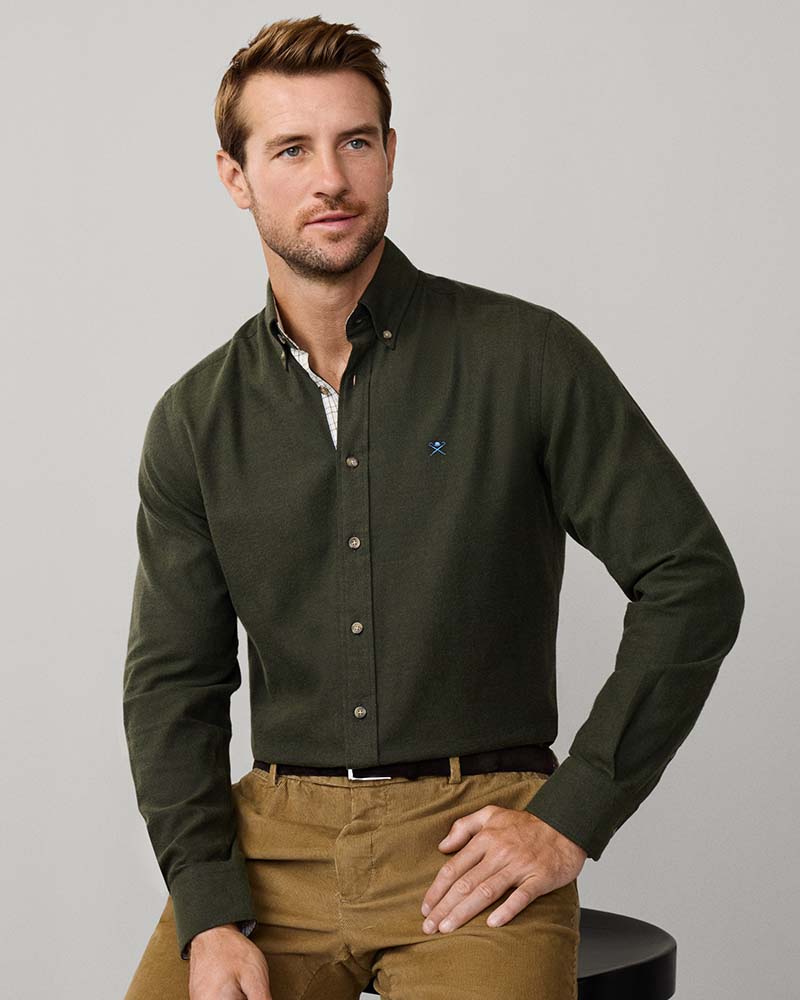 Hackett Tailored Fit Flannel Multi Trim
