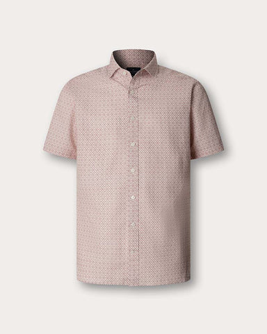 Hackett London Print Short Sleeve Shirt