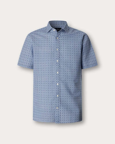 Hackett London Print Short Sleeve Shirt