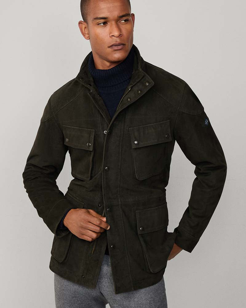 Hackett Velo 4 Pocket Suede Jacket