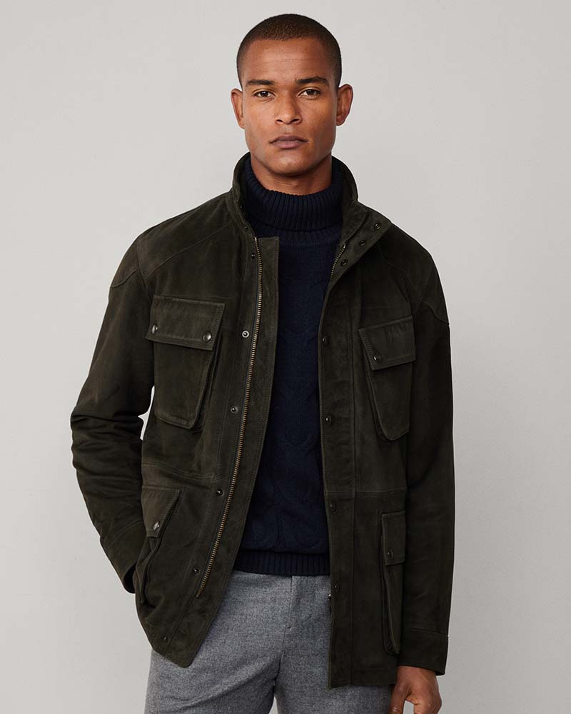 Hackett Velo 4 Pocket Suede Jacket