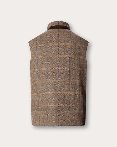 Hackett London Wool Blend Tattersall Padded Gilet