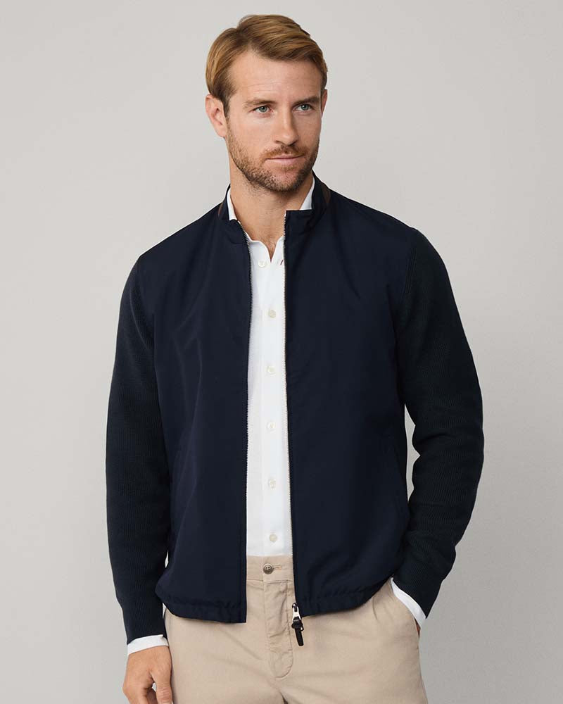 Hackett Nylon/Knit Hybrid Jacket