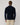 Hacket Herringbone Trim Button Mock Neck