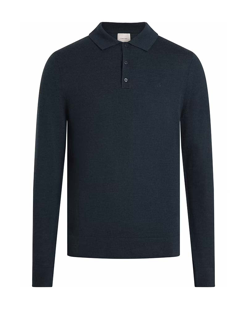 Calvin Klein Merino Polo Sweater