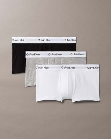 Calvin Klein 3 Pack Low Rise Trunks - Icon Cotton Stretch