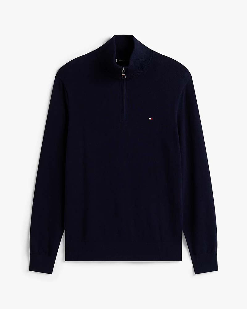 Tommy Hilfiger Half-Zip Mock Jumper with Cashmere