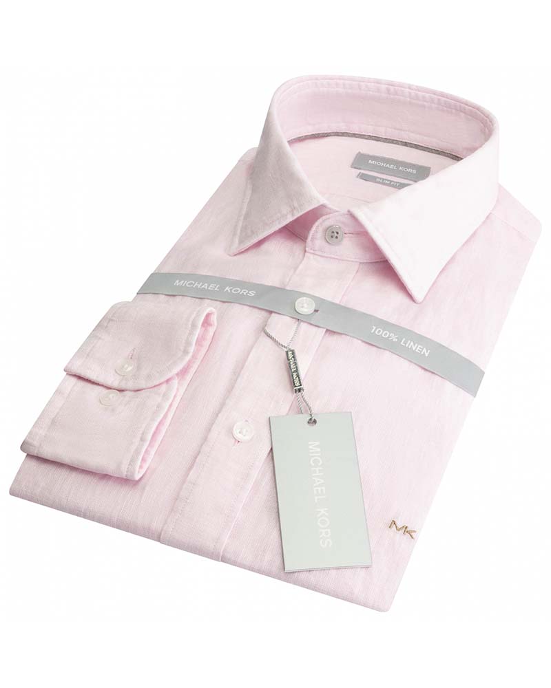 Michael Kors Linen Slim Fit Shirt