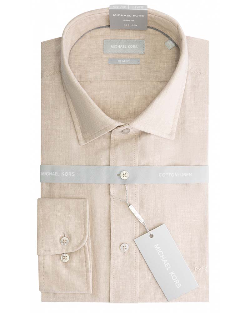 Michael Kors Cotton Linen Slim Shirt