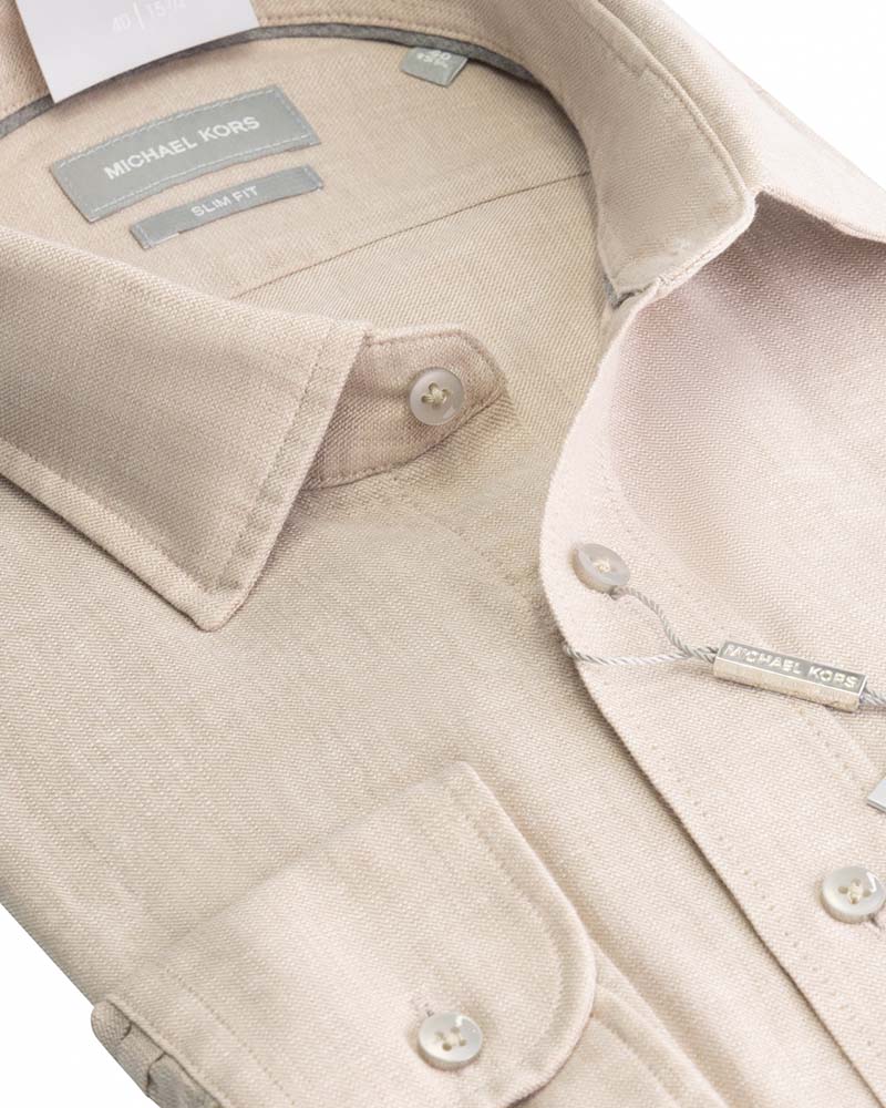 Michael Kors Cotton Linen Slim Shirt