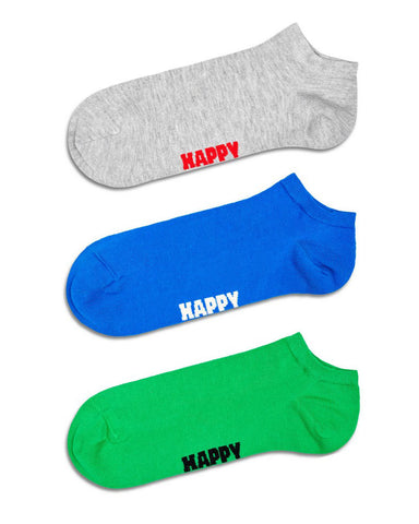 Happy Socks 3-Pack Solid Low Socks