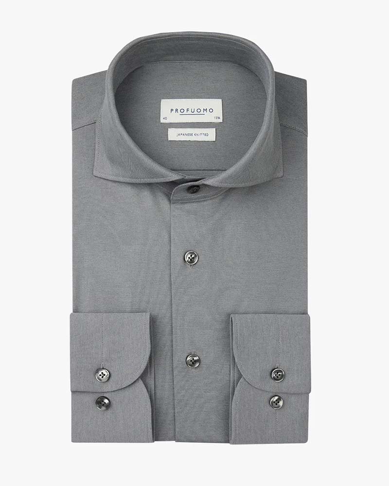 Profuomo Japanese Knitted Slim Shirt