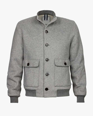 Profuomo Wool Bomber Jacket