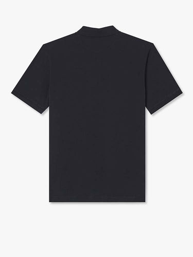 R.M. Williams Rod Pique Polo, Navy with white trim on a white background