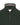 Close-up of a R2 Merino Wool Half Zip in Dark Green with a striped inner collar and a white brand label.
