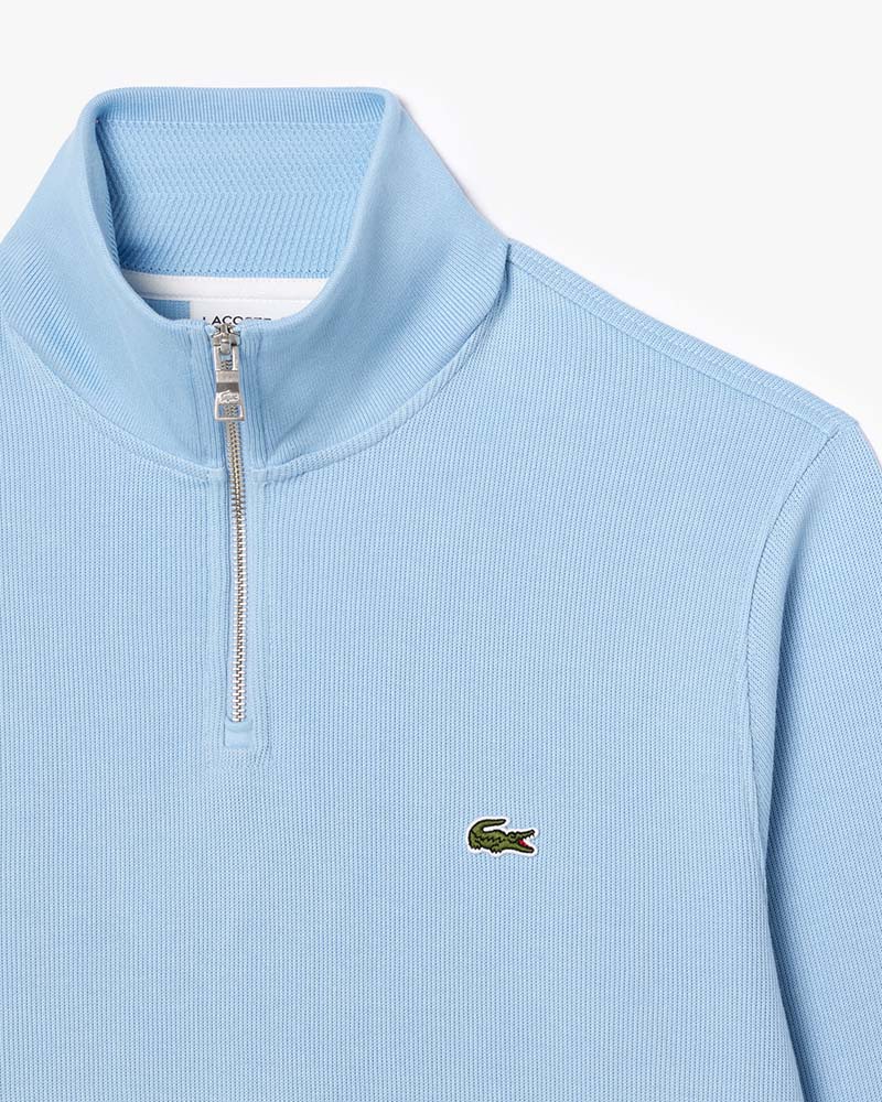 Lacoste High Neck Zipped Interlock Sweatshirt