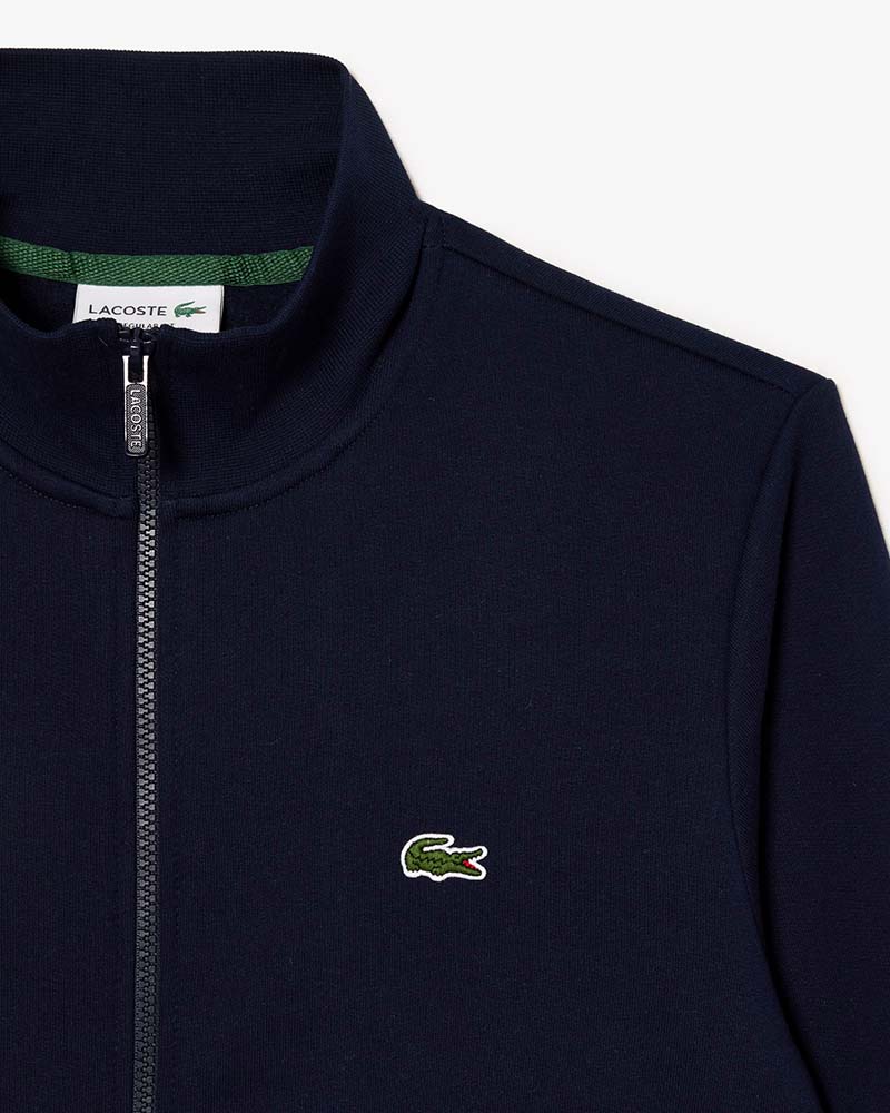 Lacoste High Neck Zip Up Sweatshirt