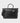 Saddler Hermanus Weekend Bag, Black with multiple compartments on a white background