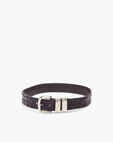 R. M. Williams Crocodile Drover Belt