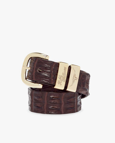 R. M. Williams Crocodile Drover Belt