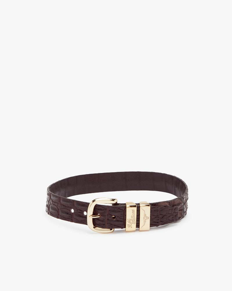 R. M. Williams Crocodile Drover Belt