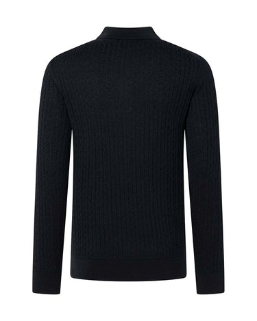 Strellson Kito-PL Long Sleeve Polo Collar Knit