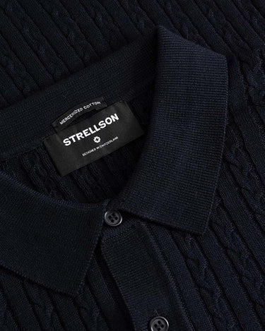 Strellson Kito-PL Long Sleeve Polo Collar Knit