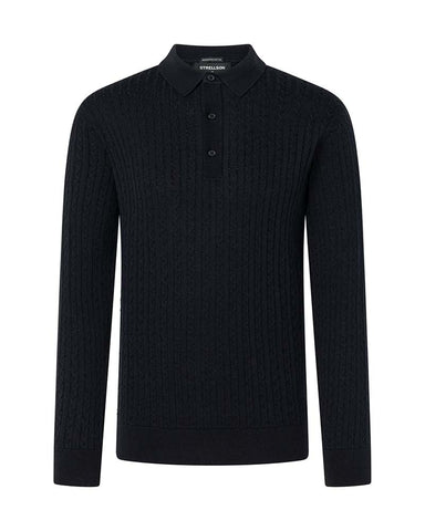 Strellson Kito-PL Long Sleeve Polo Collar Knit