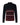 A Strellson Jarus Wool Knit Shirt, Dark Red black, and white across the chest and lower body, shown from the back on a white background.