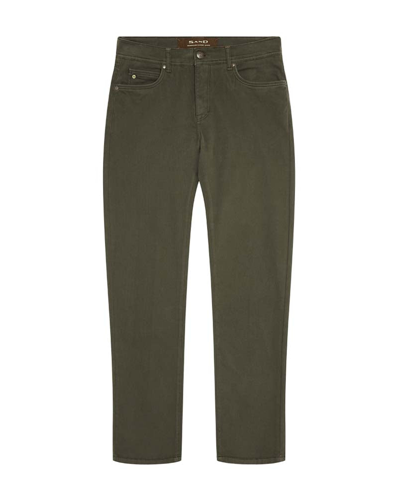 SAND Copenhagen Suede Touch Burton N Modern Fit 5 Pocket