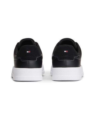 Tommy Hilfiger Logo Court Trainers With Leather