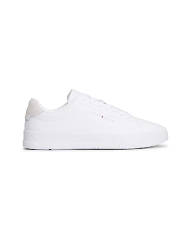 Tommy Hilfiger Logo Court Trainers With Leather