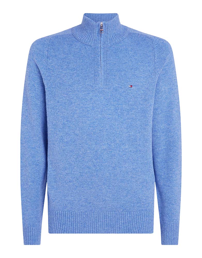 Tommy Hilfiger Lambswool Zip Mock Neck