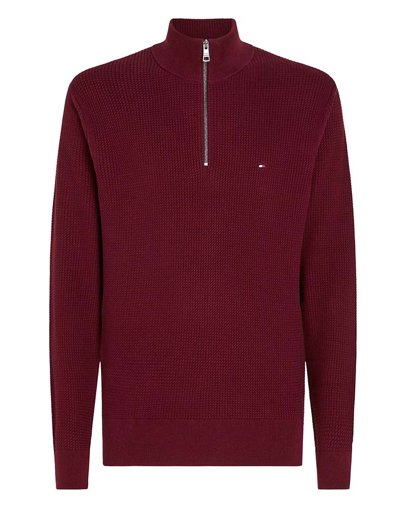 Tommy Hilfiger Structure Zip Mock Neck