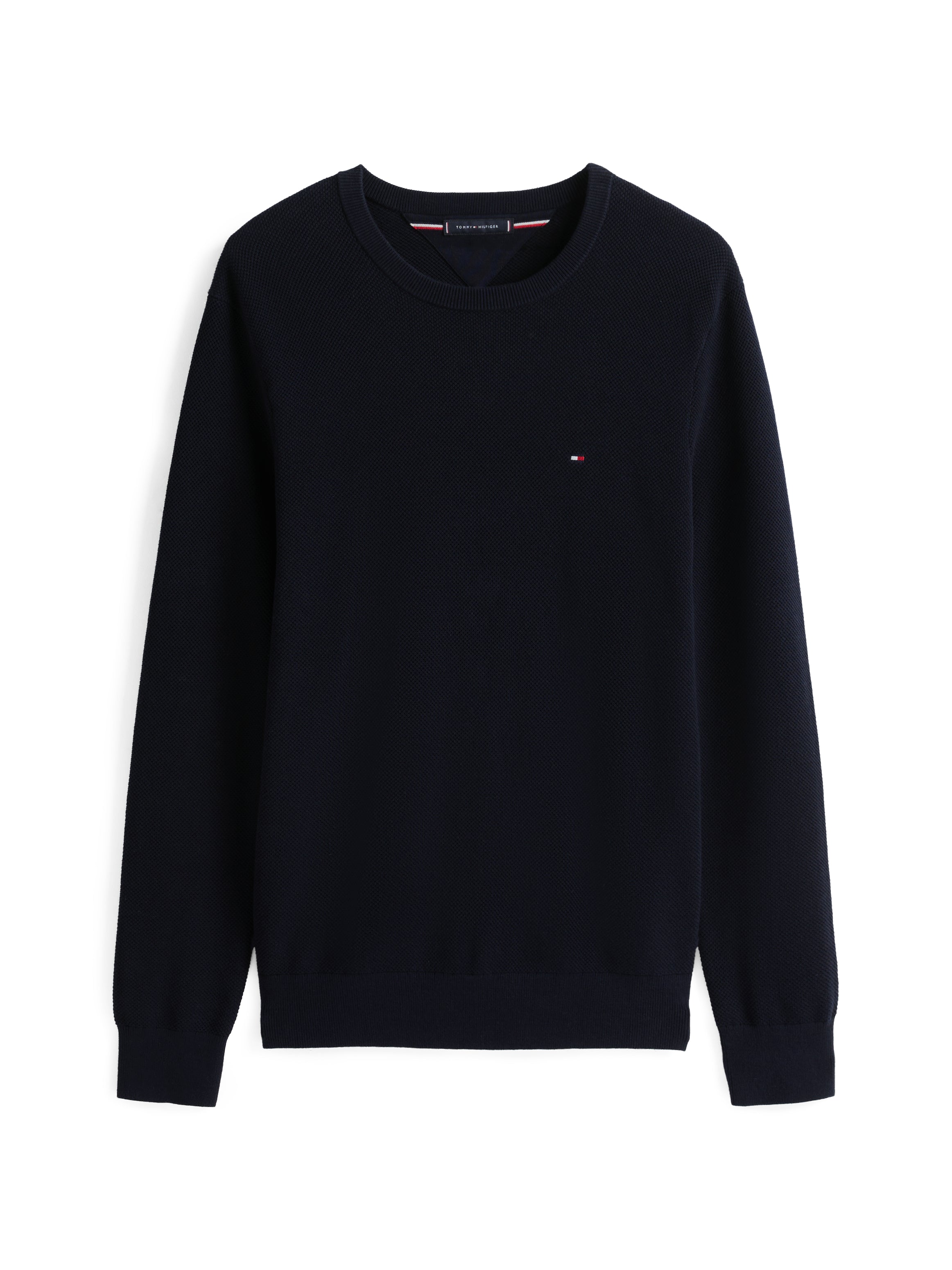 Tommy Hilfiger Waffle Knit Crew Neck Jumper