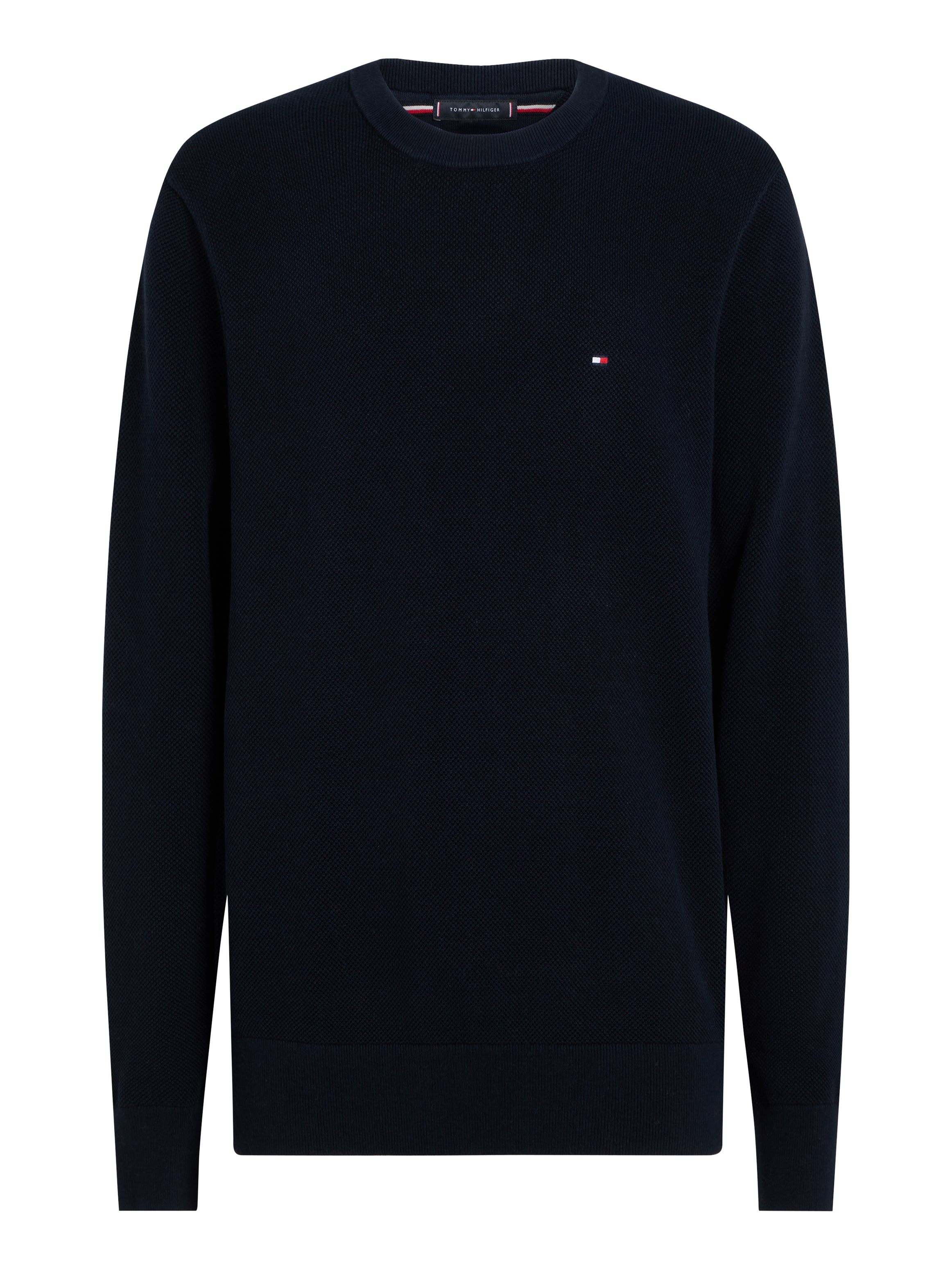 Tommy Hilfiger Waffle Knit Crew Neck Jumper