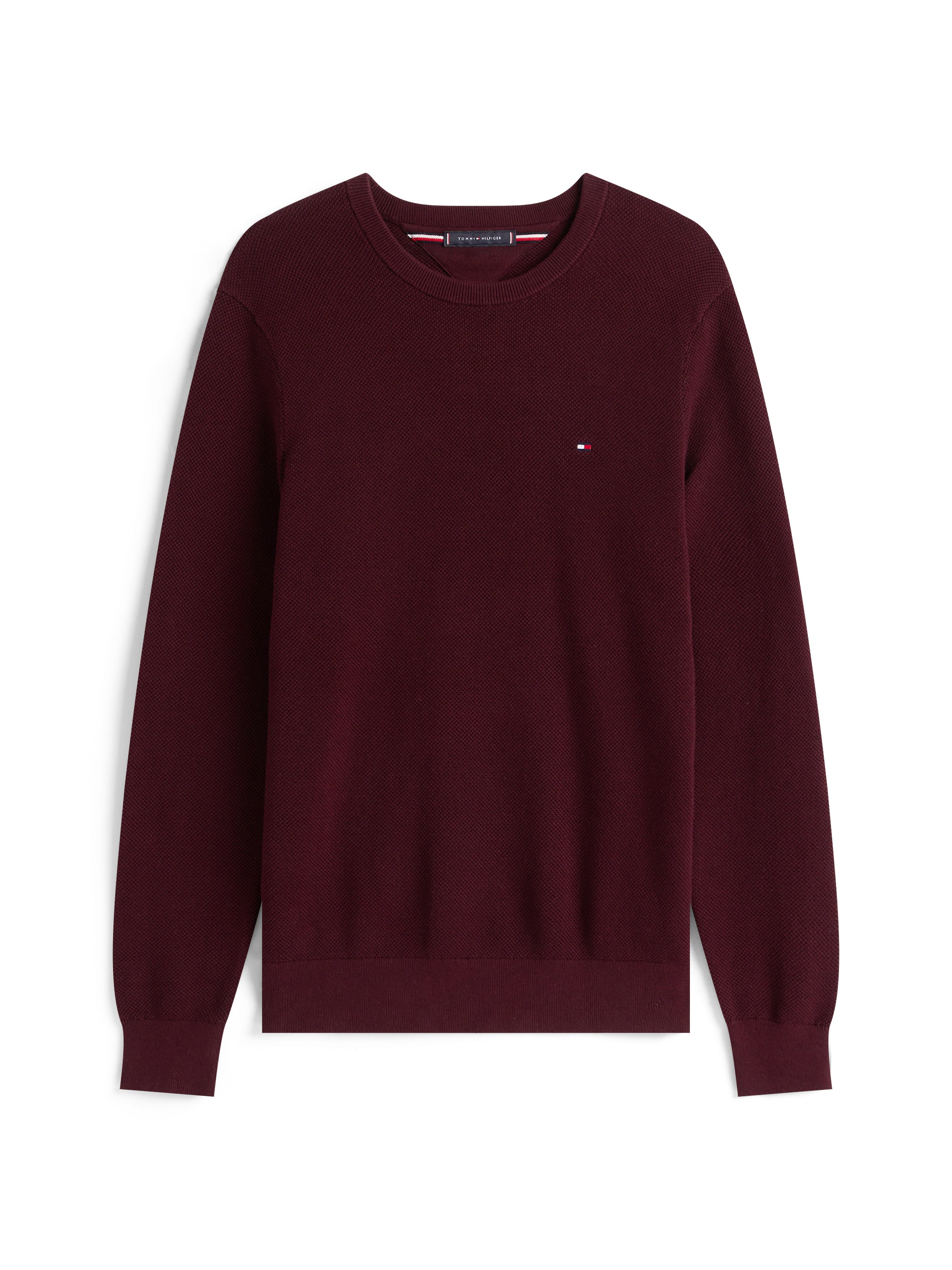Tommy Hilfiger Waffle Knit Crew Neck Jumper