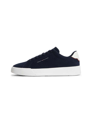 Tommy Hilfiger Logo Suede Court Trainers