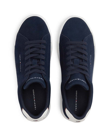 Tommy Hilfiger Logo Suede Court Trainers