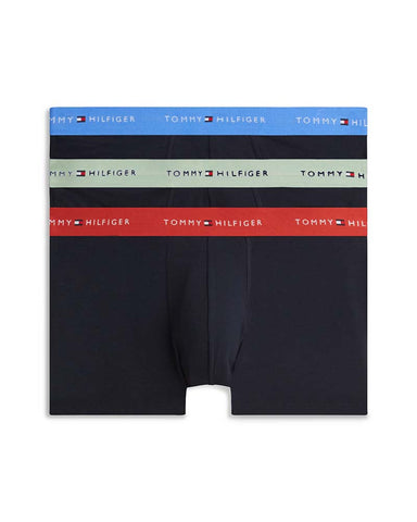 Tommy Hilfiger 3-Pack Signature Repeat Logo Waistband Trunks