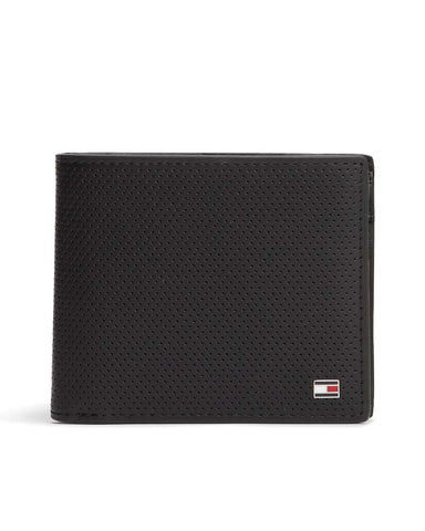 Tommy Hilfiger Perforated Leather Card And Coin Wallet