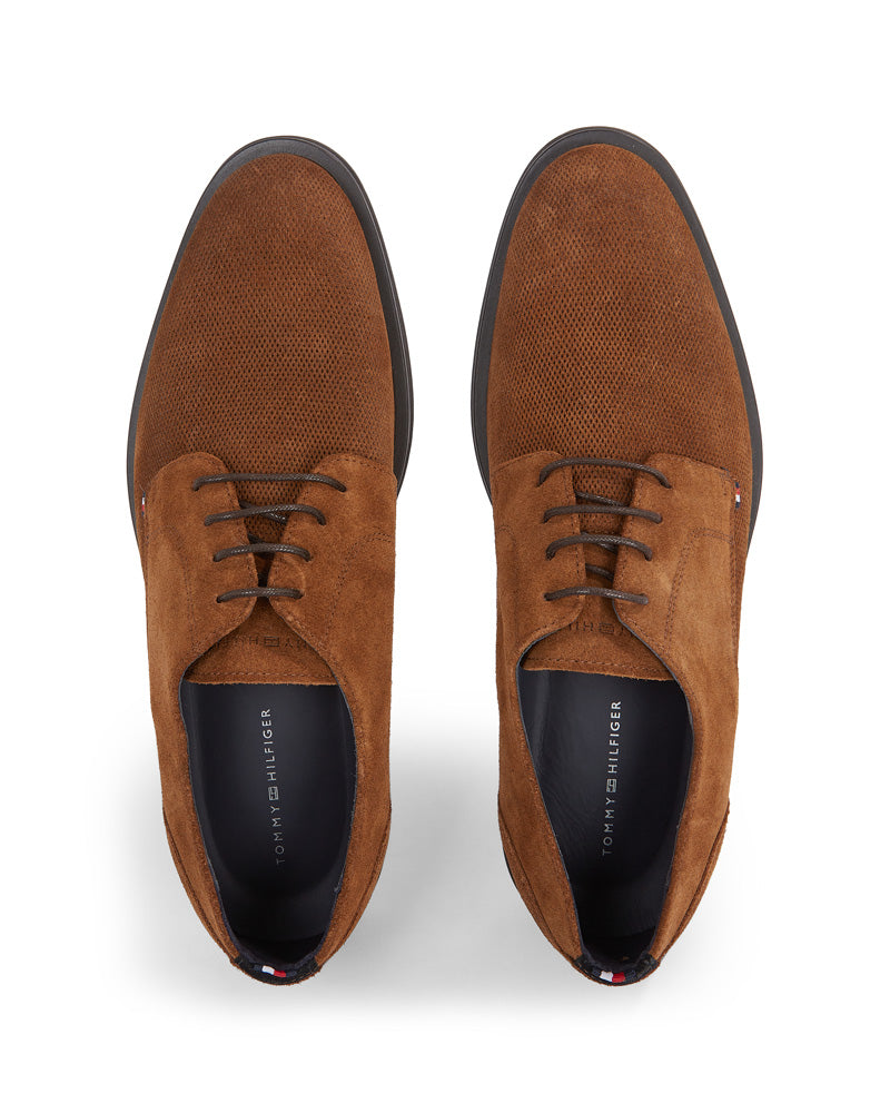 Textured Suede Derby Shoes